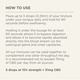 CBD tincture for women